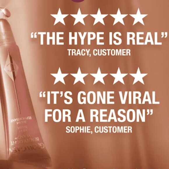 Charlotte Tilbury - Beauty Light Wand in Pillow Talk - NWT - Picture 4 of 4